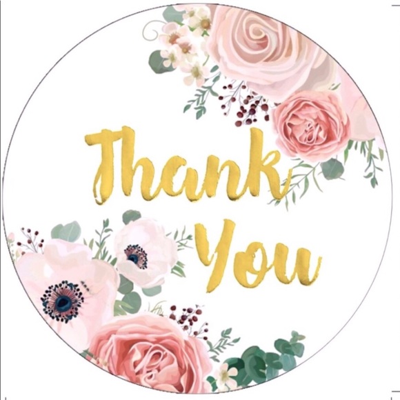 NEW Poshmark Packages "Thank you!" Gift Wrap Shipping Supplies Set ~ 3 Items - Picture 3 of 11